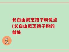 长白山灵芝孢子粉优点(长白山灵芝孢子粉的益处