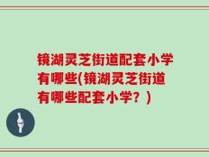 镜湖灵芝街道配套小学有哪些(镜湖灵芝街道有哪些配套小学？)