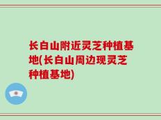 长白山附近灵芝种植基地(长白山周边现灵芝种植基地)