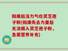 阳康后没力气吃灵芝孢子粉(阳康失去力量后无法摄入灵芝孢子粉，急需营养补充)