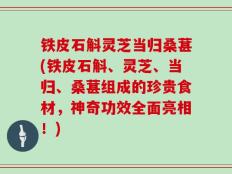 铁皮石斛灵芝当归桑葚(铁皮石斛、灵芝、当归、桑葚组成的珍贵食材，神奇功效全面亮相！)
