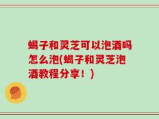蝎子和灵芝可以泡酒吗怎么泡(蝎子和灵芝泡酒教程分享！)