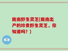 陇南野生灵芝(陇南出产的珍贵野生灵芝，你知道吗？)