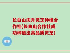 长白山庆升灵芝种植合作社(长白山合作社成功种植出高品质灵芝)