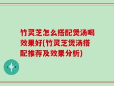 竹灵芝怎么搭配煲汤喝效果好(竹灵芝煲汤搭配推荐及效果分析)