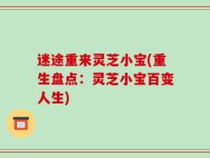迷途重来灵芝小宝(重生盘点：灵芝小宝百变人生)