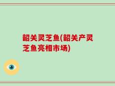 韶关灵芝鱼(韶关产灵芝鱼亮相市场)