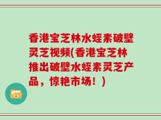 香港宝芝林水蛭素破壁灵芝视频(香港宝芝林推出破壁水蛭素灵芝产品，惊艳市场！)