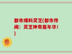 都市爆料灵芝(都市传闻：灵芝神奇嘉年华！)