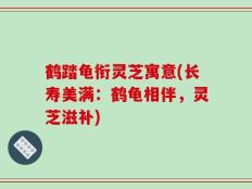 鹤踏龟衔灵芝寓意(长寿美满：鹤龟相伴，灵芝滋补)