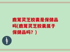 鹿茸灵芝胶囊是保健品吗(鹿茸灵芝胶囊属于保健品吗？)