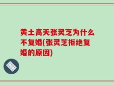 黄土高天张灵芝为什么不复婚(张灵芝拒绝复婚的原因)