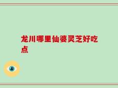 龙川哪里仙婆灵芝好吃点