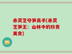 赤灵芝夺笋高手(赤灵芝笋王：山林中的珍贵美食)