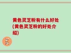 黄色灵芝粉有什么好处(黄色灵芝粉的好处介绍)