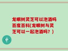 龙眼树灵芝可以泡酒吗百度百科(龙眼树与灵芝可以一起泡酒吗？)