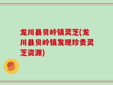 龙川县贝岭镇灵芝(龙川县贝岭镇发现珍贵灵芝资源)