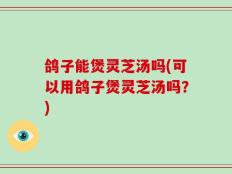 鸽子能煲灵芝汤吗(可以用鸽子煲灵芝汤吗？)