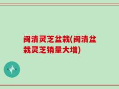 闽清灵芝盆栽(闽清盆栽灵芝销量大增)