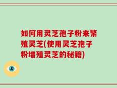 如何用灵芝孢子粉来繁殖灵芝(使用灵芝孢子粉增殖灵芝的秘籍)