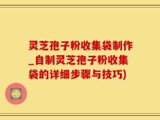 灵芝孢子粉收集袋制作_自制灵芝孢子粉收集袋的详细步骤与技巧)
