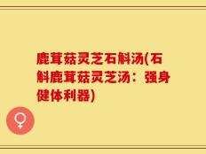 鹿茸菇灵芝石斛汤(石斛鹿茸菇灵芝汤：强身健体利器)