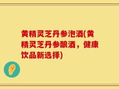 黄精灵芝丹参泡酒(黄精灵芝丹参酿酒，健康饮品新选择)