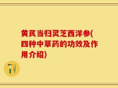 黄芪当归灵芝西洋参(四种中草药的功效及作用介绍)