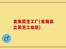青海灵芝工厂(青海设立灵芝工业区)