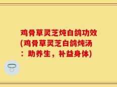 鸡骨草灵芝炖白鸽功效(鸡骨草灵芝白鸽炖汤：助养生，补益身体)
