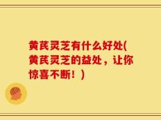 黄芪灵芝有什么好处(黄芪灵芝的益处，让你惊喜不断！)