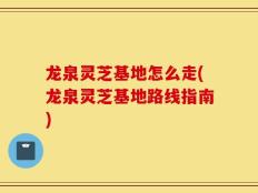 龙泉灵芝基地怎么走(龙泉灵芝基地路线指南)