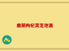鹿筋枸杞灵芝泡酒