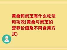 黄桑和灵芝有什么吃法和功效(黄桑与灵芝的营养价值及不同食用方式)