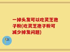 一掉头发可以吃灵芝孢子粉(吃灵芝孢子粉可减少掉发问题)