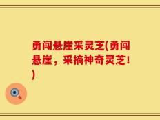 勇闯悬崖采灵芝(勇闯悬崖，采摘神奇灵芝！)