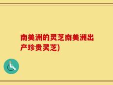 南美洲的灵芝南美洲出产珍贵灵芝)
