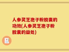 人参灵芝孢子粉胶囊的功效(人参灵芝孢子粉胶囊的益处)