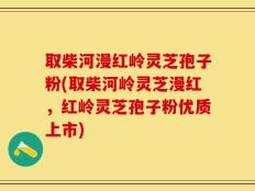 取柴河漫红岭灵芝孢子粉(取柴河岭灵芝漫红，红岭灵芝孢子粉优质上市)