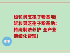 延和灵芝孢子粉基地(延和灵芝孢子粉基地：传统制法养护 全产业链细化管理)