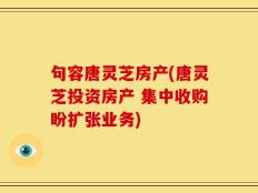 句容唐灵芝房产(唐灵芝投资房产 集中收购盼扩张业务)