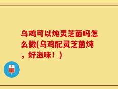 乌鸡可以炖灵芝菌吗怎么做(乌鸡配灵芝菌炖，好滋味！)