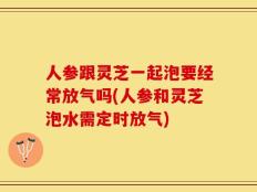 人参跟灵芝一起泡要经常放气吗(人参和灵芝泡水需定时放气)