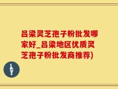 吕梁灵芝孢子粉批发哪家好_吕梁地区优质灵芝孢子粉批发商推荐)