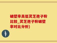 破壁率高低灵芝孢子粉比较_灵芝孢子粉破壁率对比分析)