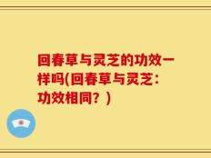 回春草与灵芝的功效一样吗(回春草与灵芝：功效相同？)