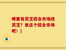 哪里有灵芝综合市场找灵芝？来这个综合市场吧！)