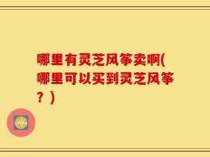 哪里有灵芝风筝卖啊(哪里可以买到灵芝风筝？)