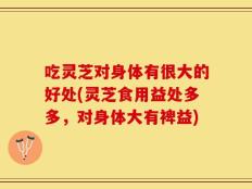 吃灵芝对身体有很大的好处(灵芝食用益处多多，对身体大有裨益)