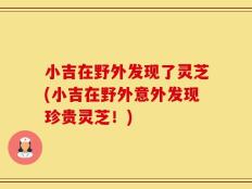 小吉在野外发现了灵芝(小吉在野外意外发现珍贵灵芝！)
